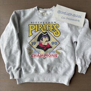 1990 Vintage Pittsburgh Pirates Eastern Division Champions Baseball Sweatshirt